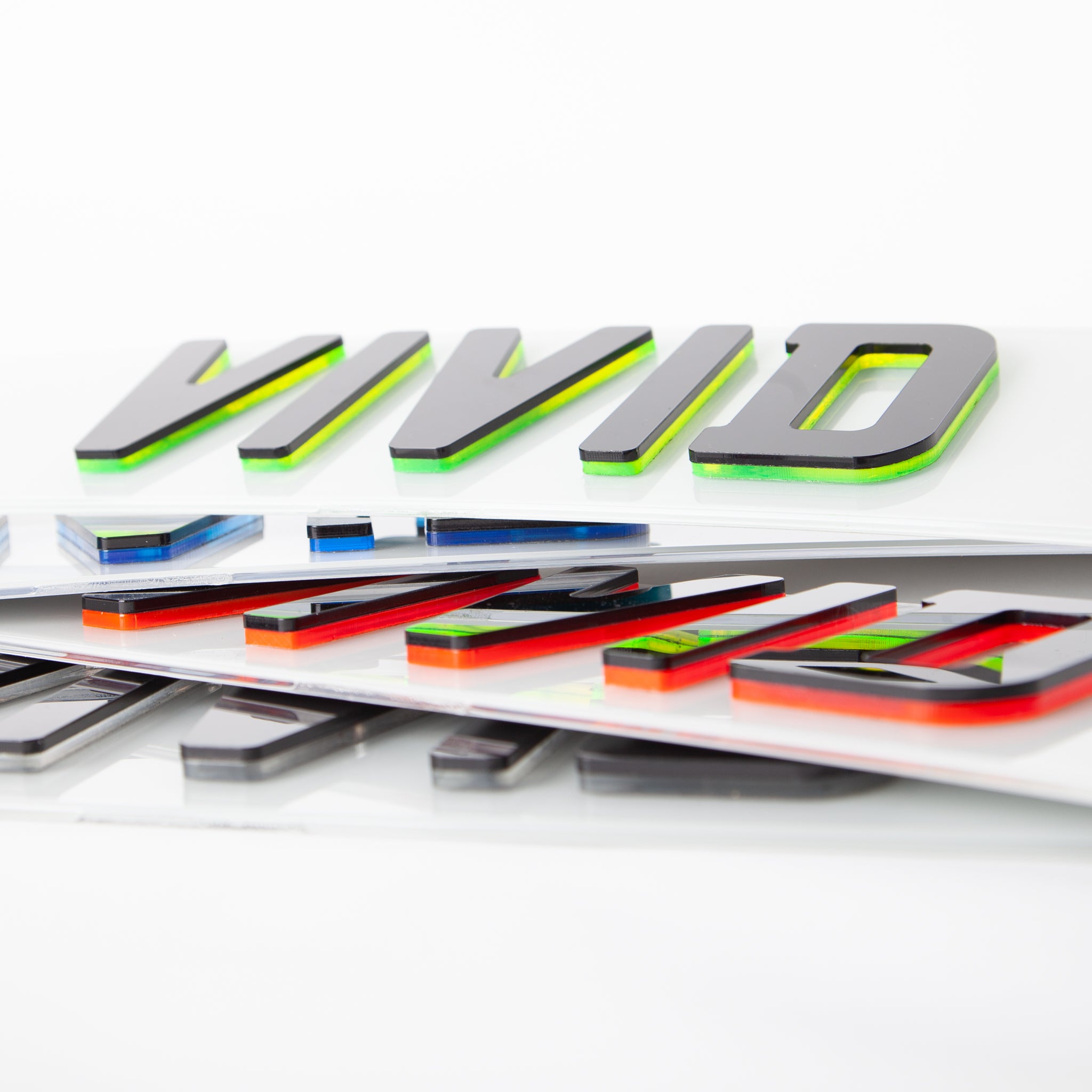 4D Neon Number Plates Vivid Plates