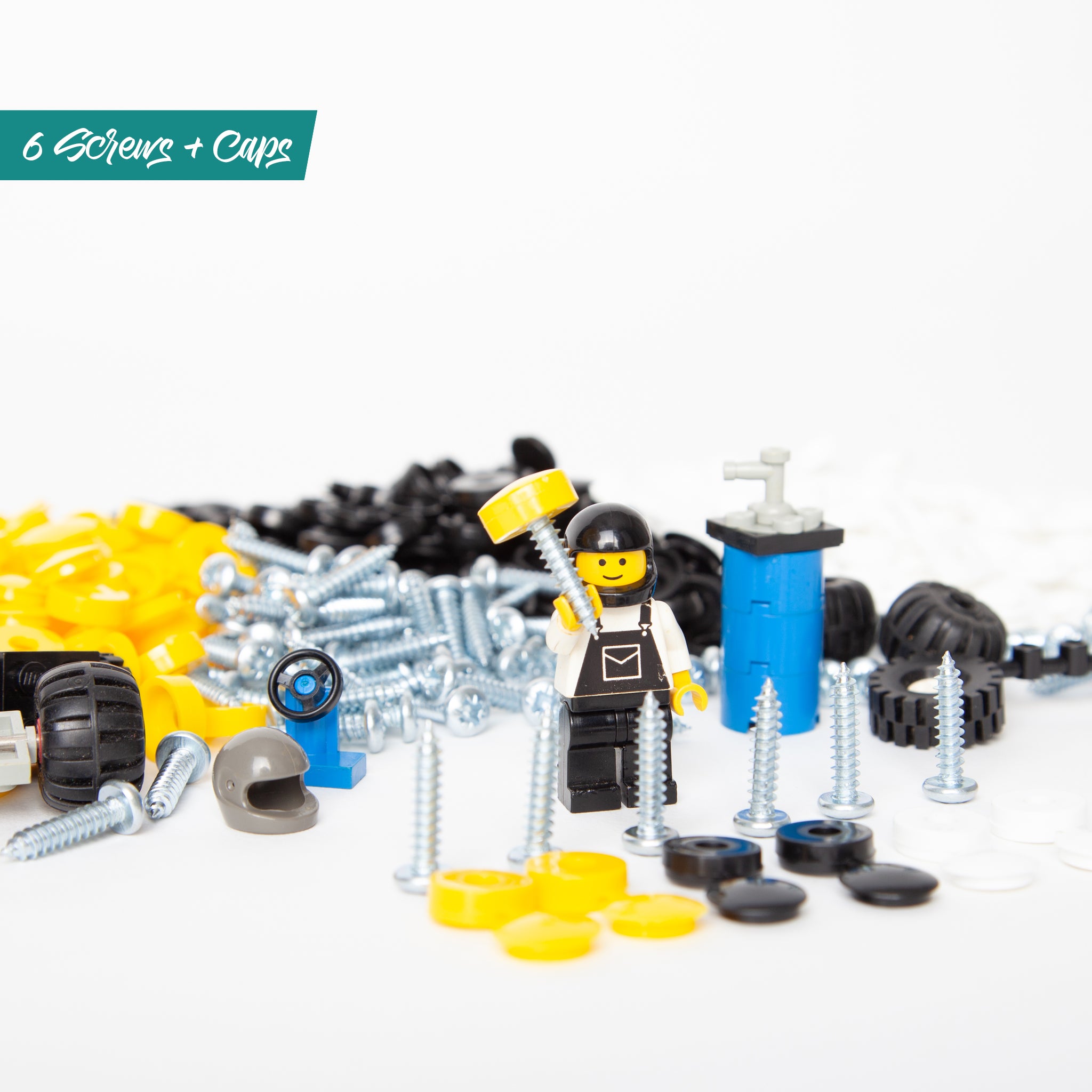 Number Plate Fixing Kit Screws & Caps Vivid Plates