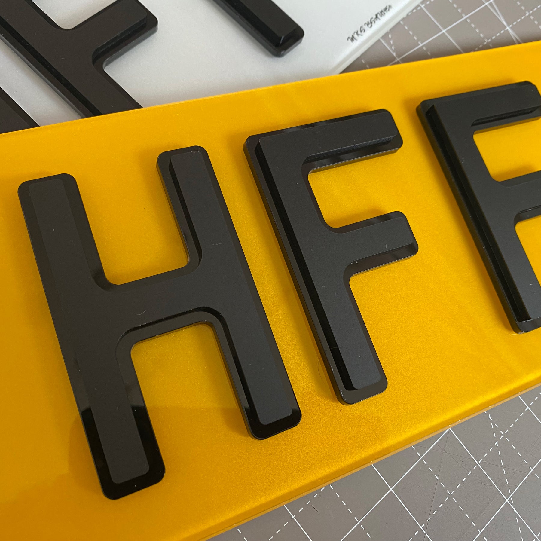 Shadow Numbe Rplates 4D Shadow Number Plates | Vivid Plates